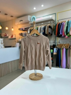 SUÉTER TRICÔ CAFÉ C/ LEITE CH