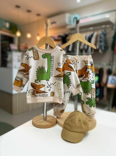 CONJUNTO MOLETOM BABY DINOS OFF - comprar online