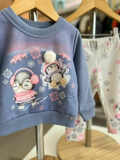 CONJUNTO PINGUINS AZUL na internet