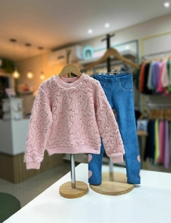 CONJUNTO BLUSÃO PÊLO LEG DENIN