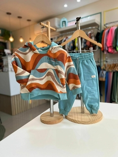 CONJUNTO ONDAS AZUL - TAM: 1 ano