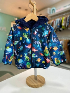 JAQUETA REVERSIVEL DINO - TAM: 1 ANO