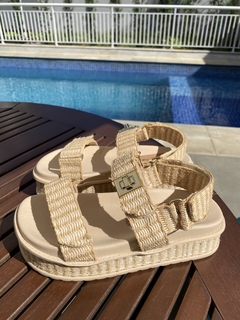 Sandália plataforma palha - comprar online