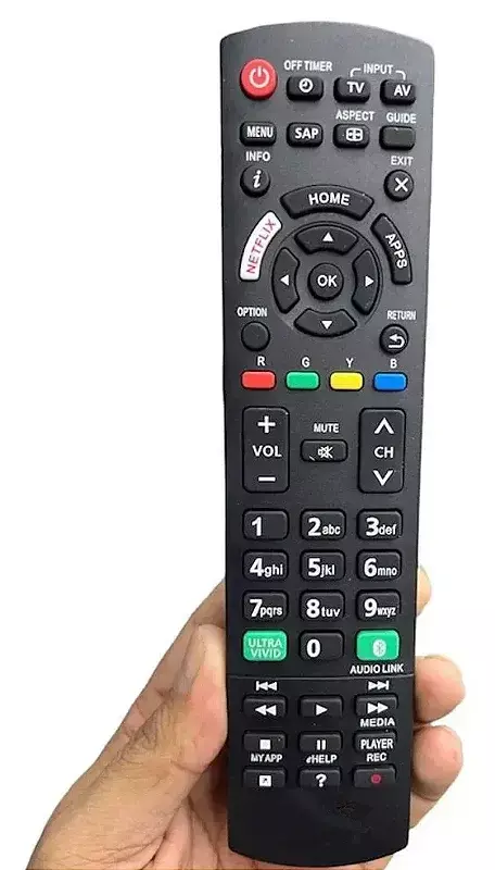 Panasonic Controle Remoto Tv Led c/UltraVivid/Netflix e Bluetooth Sky-9322