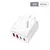 Carregador usb c pd de 4 portas, carga rápida 3.0 tipo c, carregadores de telef - Nakauto