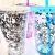 Vaso glitter La vida sin michis