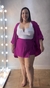 CONJUNTO KIMONO E SHORT SAIA FÚCSIA