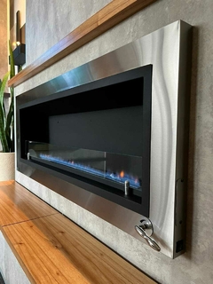Chimenea a gas S/ salida al exterior 5500 calorías, Acero inoxidable