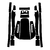 Jogo de Tapete C/ Cola Para Jet Ski Kawasaki Sxr 800 Free-style (friso "X" aberto) na internet