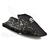 Capa para Jet Ski Yamaha Nylon 600 Camuflado para Transporte / Garagem / Ficar no Tempo - Meio preto - Lateral Camuflado