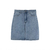 Saia Fem. Jeans Cintura Alta 1 Pça