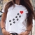Camiseta Fem. Love Cats Verão 1 Pça - loja online