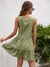Vestido Feminino Cintura Alta Manga Curta 1Pça - comprar online
