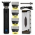 Barbeador profissional USB de corte cabelo e barba elétrica recarregável.