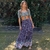 Saia Fem. Cintura Alta Floral - comprar online