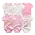 Conjunto Body Algodão Desenhos 6 Pças