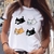 Imagem do Camiseta Fem. Love Cats Verão 1 Pça