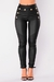 Legging De Couro Skinny Cintura Alta 1Pça - loja online