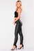 Legging De Couro Skinny Cintura Alta 1Pça