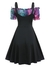 Vestido Xadrez Faux Twinset Gótico 1Pça
