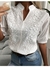Blusa Renda Florais Bordados Algodão 1Pça
