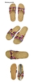 Chinelo De Linho Natural Verão 1 Par