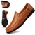 Sapatos mas. de couro genuíno luxo 1Par