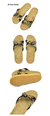 Chinelo De Linho Natural Verão 1 Par - comprar online