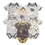 Conjunto Body Algodão Desenhos 6 Pças - comprar online