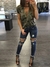 Camiseta Feminina Camuflada Solta 1Pça na internet