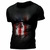 Camisetas masculinas verão 3d crânio 1Pça