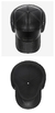 Bone de couro preto com abas de orelha 1Pça - comprar online