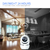 Câmera IP 1620P WiFi 360° sem fio Smart Home