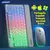 Teclado Arco-íris + Mouse Sem Fio 1Und - loja online