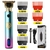 Barbeador profissional USB de corte cabelo e barba elétrica recarregável. - comprar online