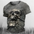 Imagem do Camisetas masculinas verão 3d crânio 1Pça