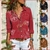 Blusas Fem. Estampadas Manga Longa 1Pça