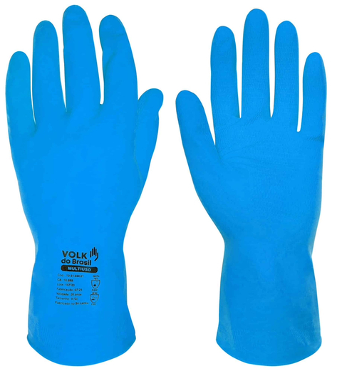 KIT 5 PARES - LUVA LÁTEX MULTI USO COM FORRO CA10695