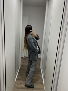 Blazer Rayado Gris - EUMA.