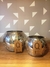 Set Porta-velas Redondos Plata