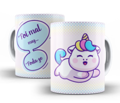 Caneca Unicórnio indelicado - Foi mal mas, Foda-se