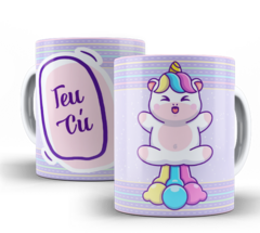 Caneca Unicórnio indelicado - Teu cu