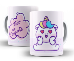 Caneca Unicórnio indelicado - Não me importa