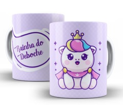 Caneca Unicórnio indelicado Rainha do Deboche