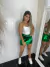 Mini Saia Metalizada Colorida Para Carnaval - loja online