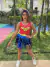 Saia De Fitas Metalizada Colorida 40cm Carnaval na internet