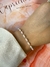Pulsera perla oval dorada