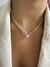 Gargantilla strass cubic rosa ac.bco