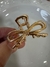Broche metal moño dorado 5cm