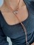 Choker moño naranja Nude